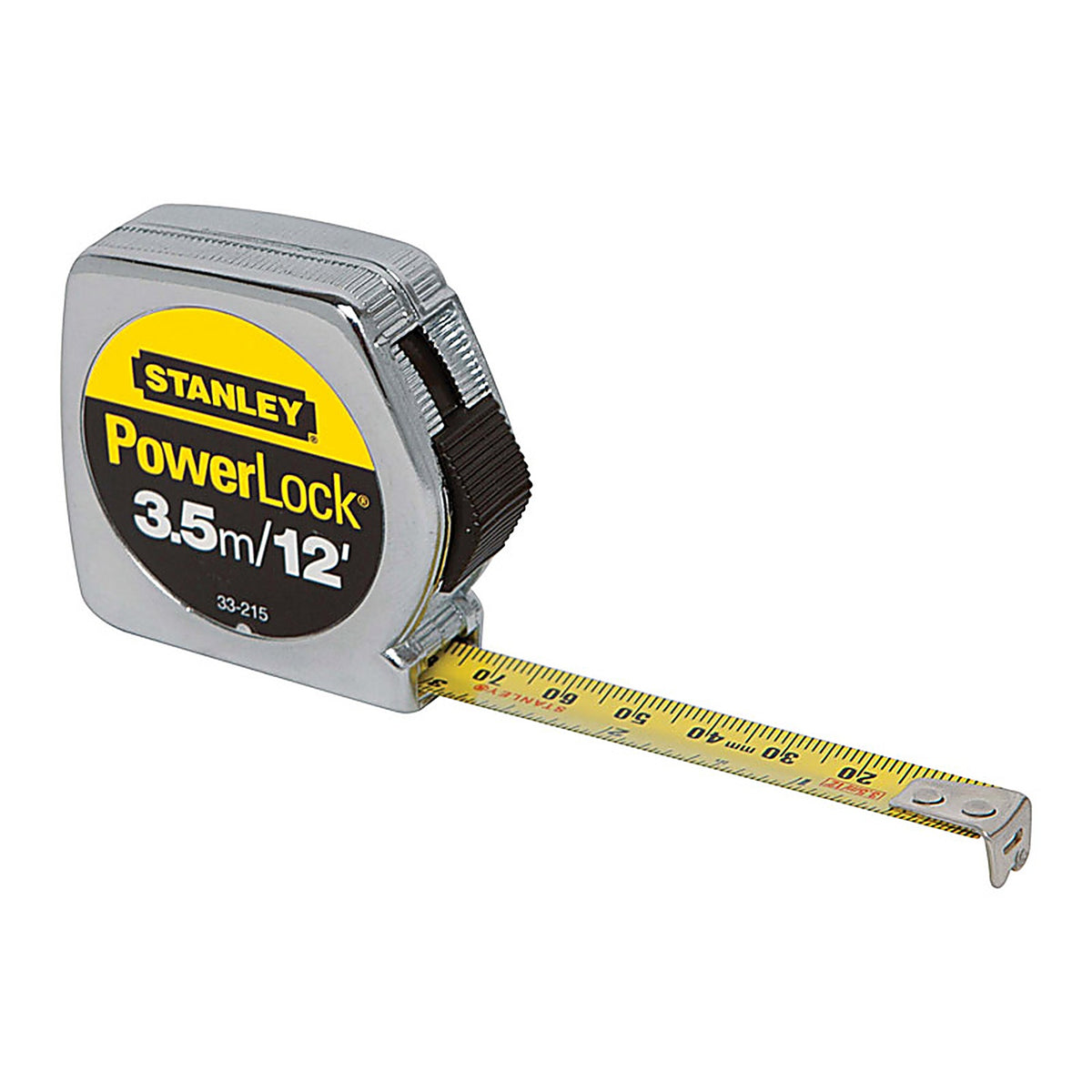 Stanley - 33-215 - PowerLock 12 ft. L X 0.5 in. W Tape Measure 1 pk