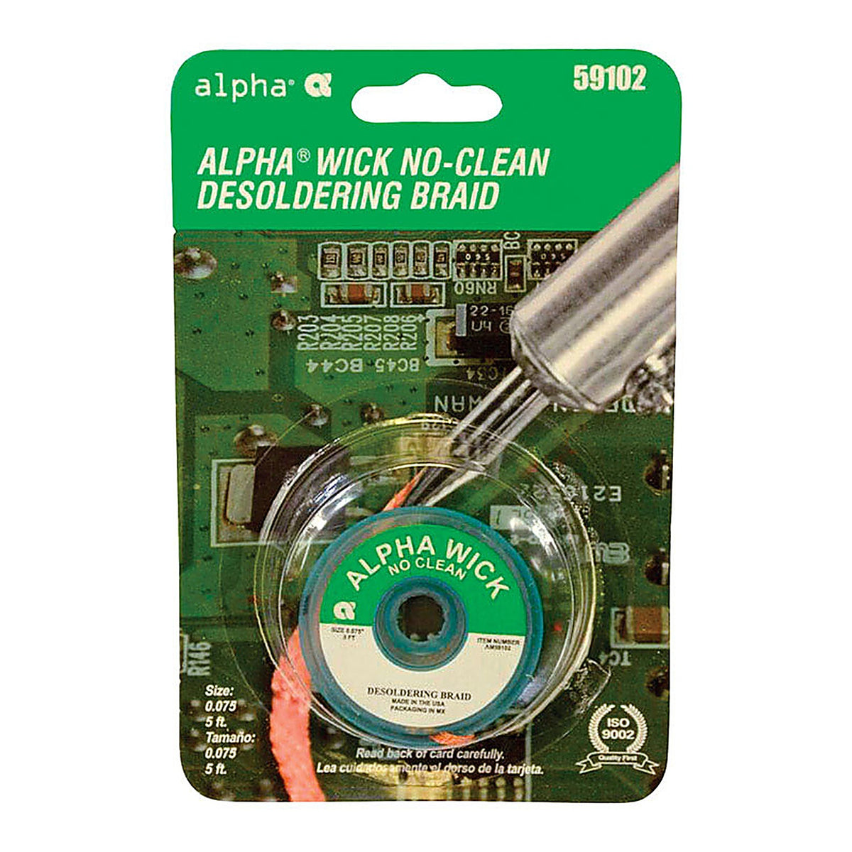 Alpha - AM59102 - No-Clean Desoldering Braid Copper 1 pc