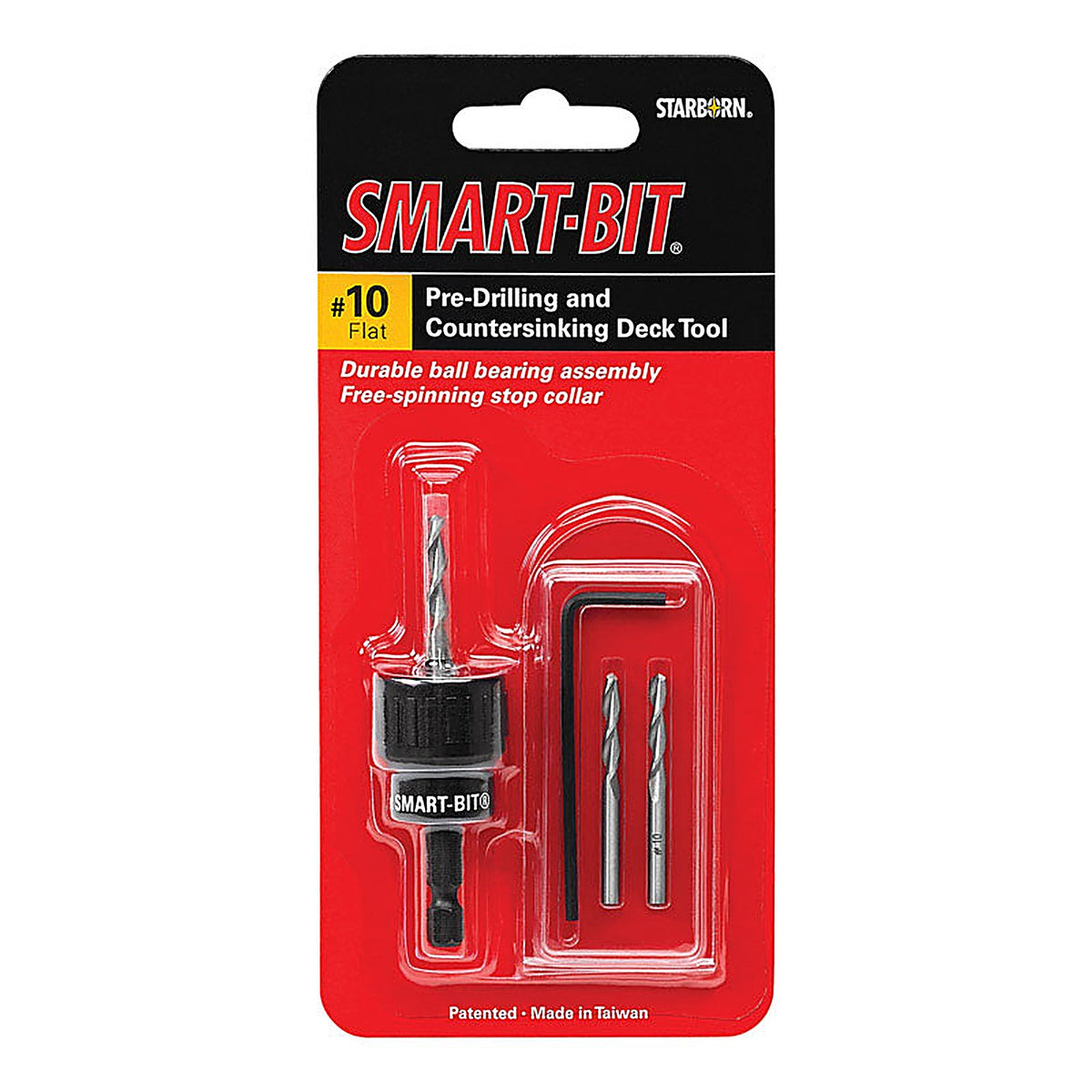 Starborn - BDA146 - Smart-Bit #10 Stainless Steel Pre-Drilling and Countersinking Tool 4 pc