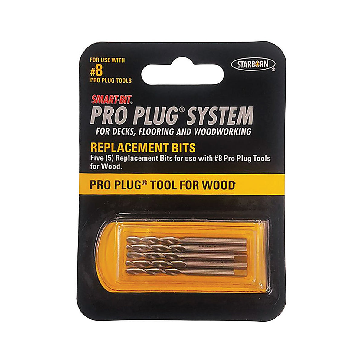 Starborn - BDA261C - Pro Plug Stainless Steel Drill Bit Set Hex Shank 5 pc