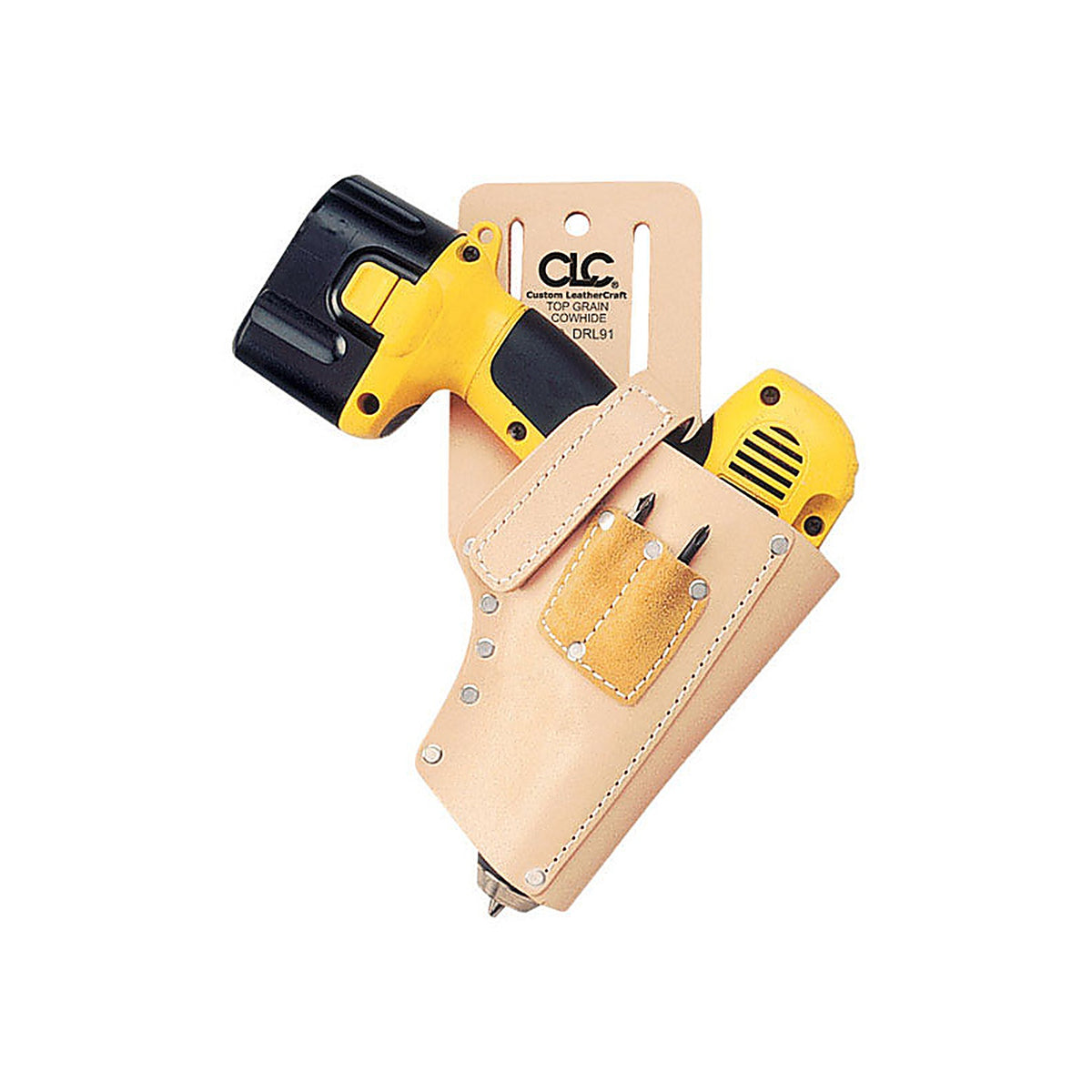 CLC - DRL91 - 3 pocket Leather Tool Holder 8.5 in. L X 12 in. H Tan