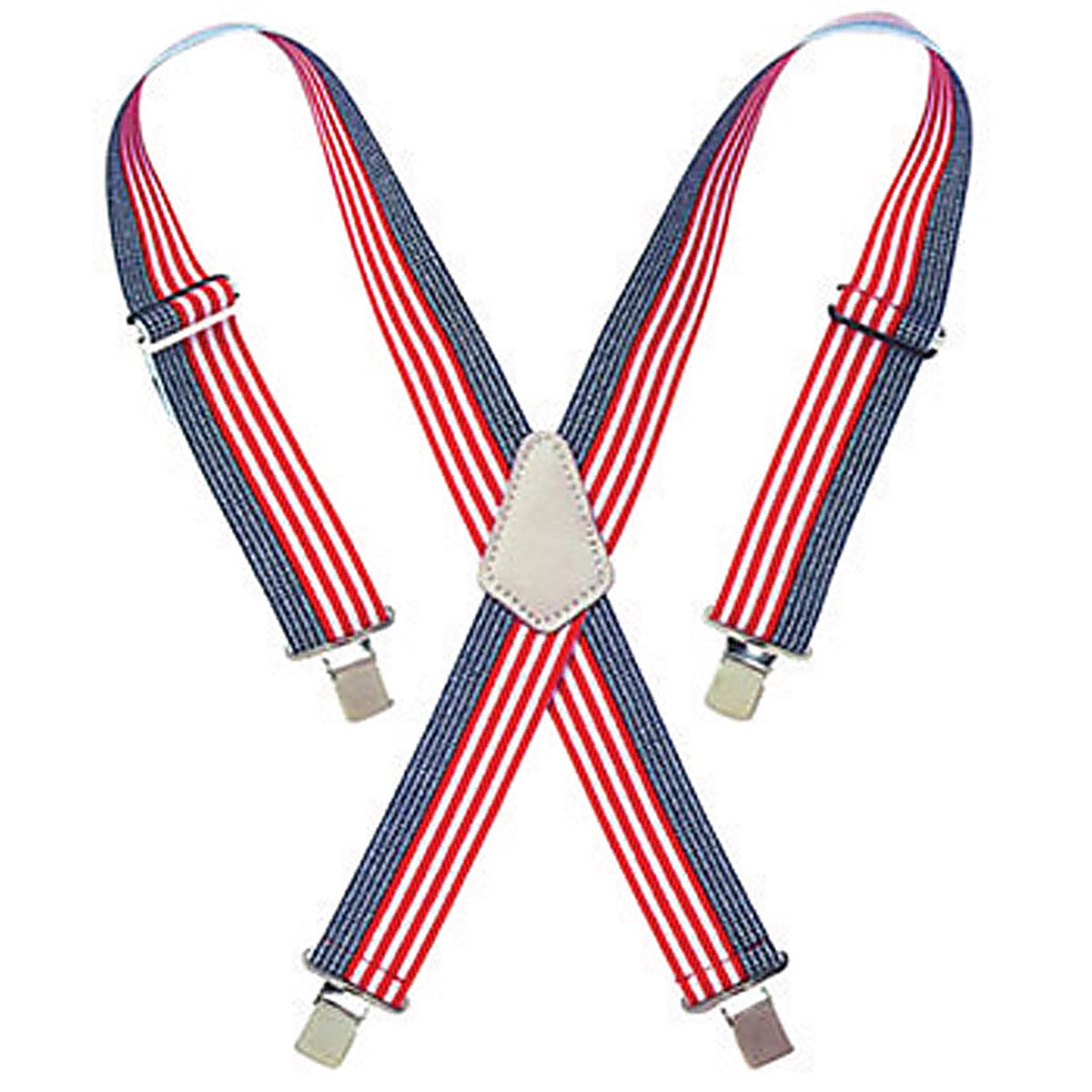 CLC - 110USA-CS - 2 in. W Nylon Suspenders Blue/Red/White 1 pair