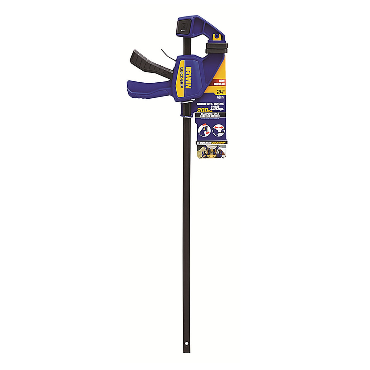 Irwin - 1964720 - Quick-Grip 24 in. x 3-1/2 in. D Bar Clamp 300 lb.
