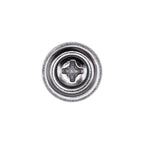 Auveco - 2773 - 8 x 1-1/4 in Phillips Oval Head Sems Tapping Screw Countersunk Chrome