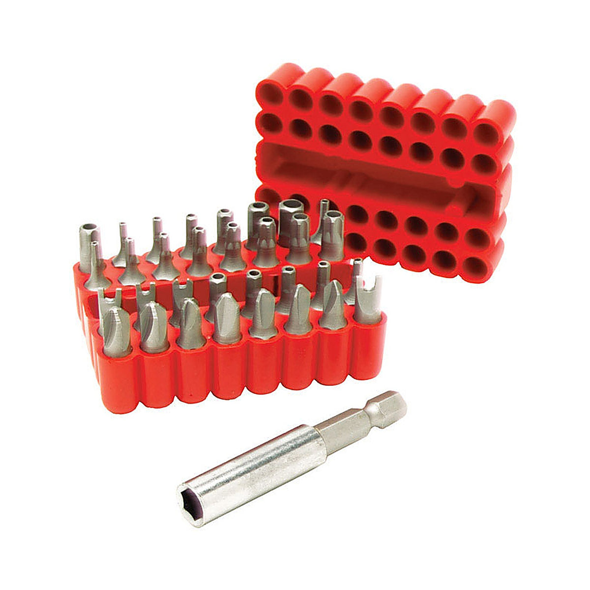 Performance Tool - W1384 - Assorted 1 in. L Security Bit Set Multi-Material 33 pc