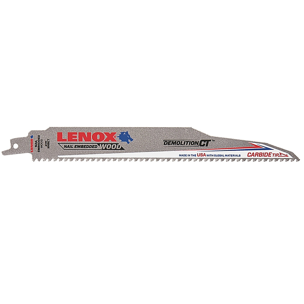 Lenox - 1832144 - Demolition CT 9 in. Carbide Tipped Reciprocating Saw Blade 6 TPI 5 pk