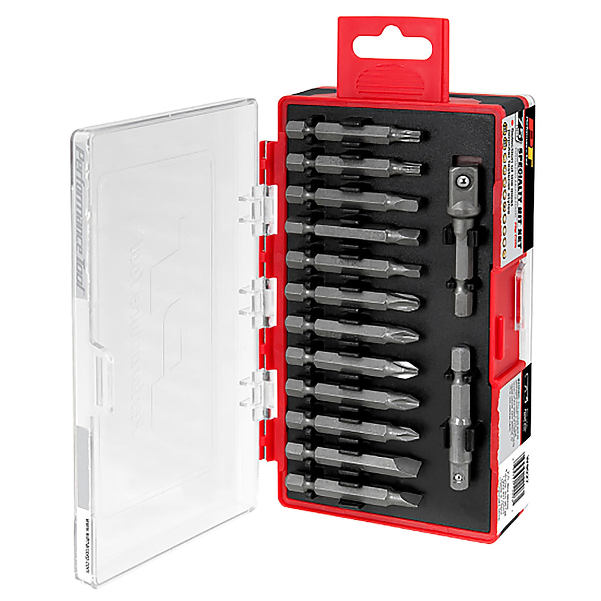 Performance Tool - W9027 - Assorted 1 in. L Driver Bit Set Multi-Material 75 pc