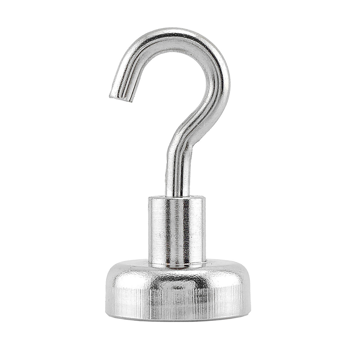 Master Magnetics - 7632 - 1.4 in. Neodymium Magnetic Hook 28 lb. pull 42 MGOe Silver 2/pc.