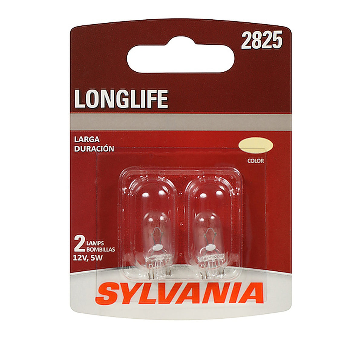 Sylvania - 2825LLBP2 - 2825 Long Life Mini Bulb, 2 Pack