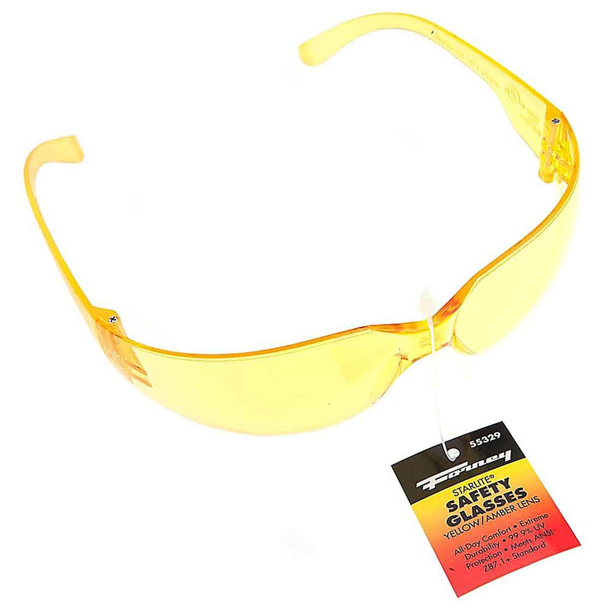 Forney - 55329 - Starlite Compact Safety Glasses Amber Lens 1 pc