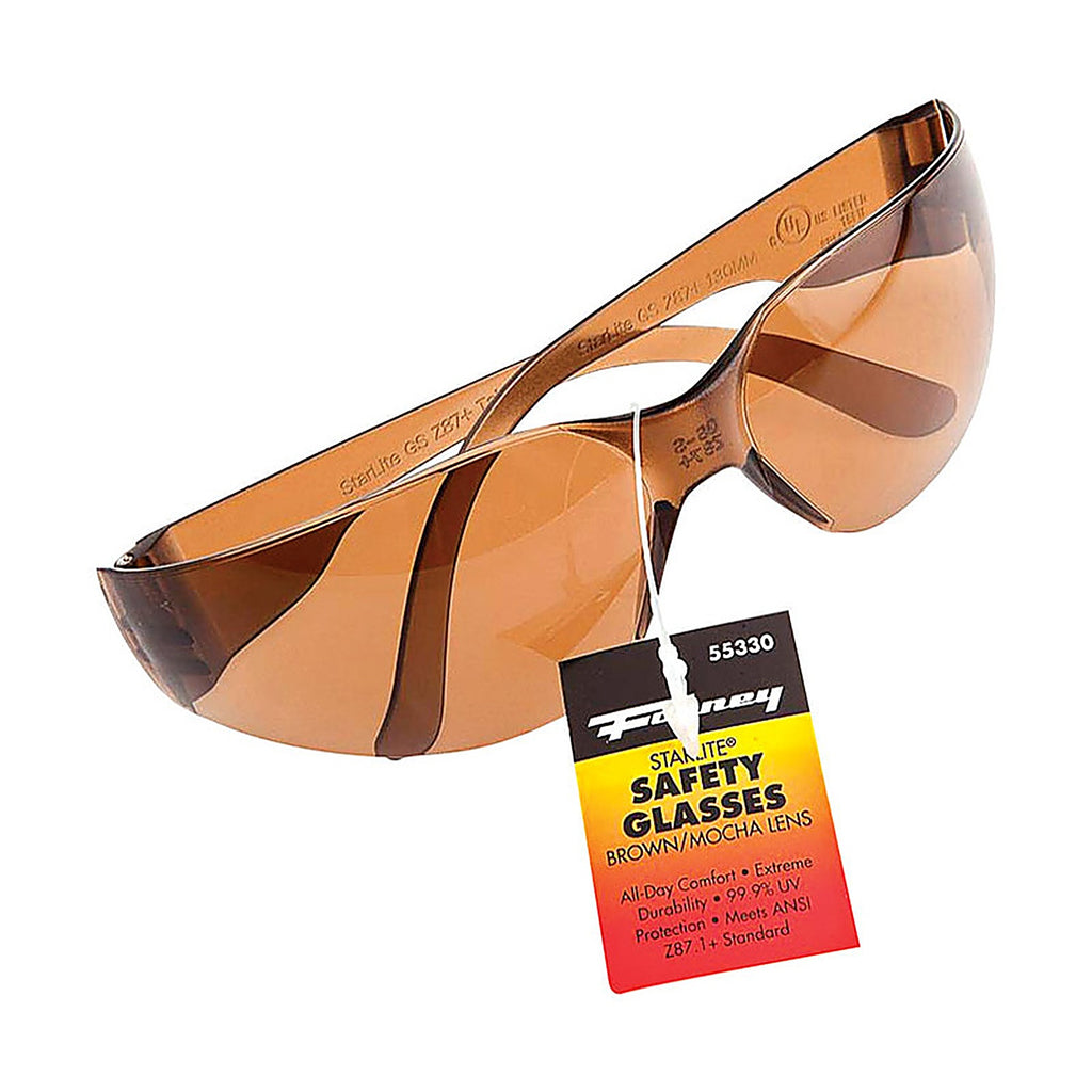 Forney - 55330 - Starlite Compact Safety Glasses Brown Lens 1 pc