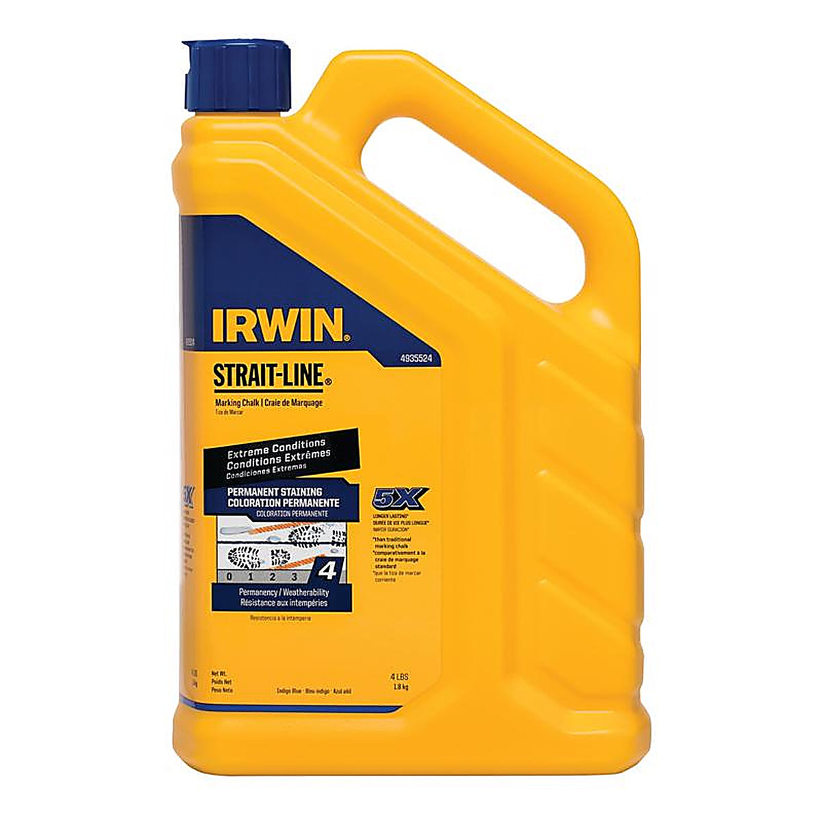 Irwin - 4935524 - Strait-Line 4 lb. Permanent Marking Chalk Indigo Blue - 1/Pack