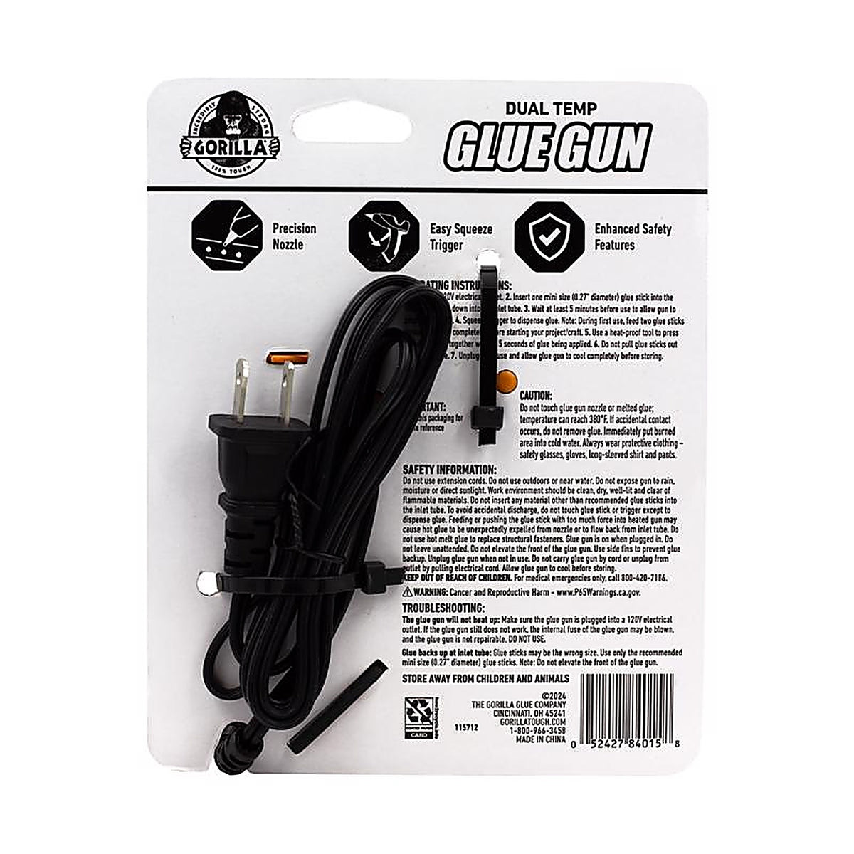 Gorilla - 8401502 - 20 watt Dual Temperature Mini Glue Gun