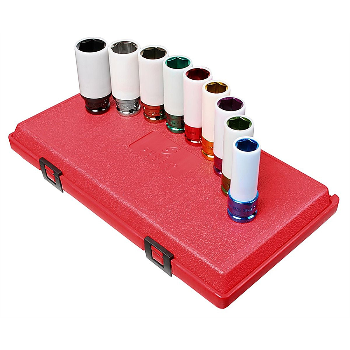 Sunex Tools - 2849 - 9 Pc. 1/2 in Drive Thin Wall SAE & Metric Wheel Protector Deep Impact Socket Set