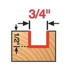 Diablo - DR16104 - 3/4 in. D X 2 in. L Carbide Mortising Router Bit