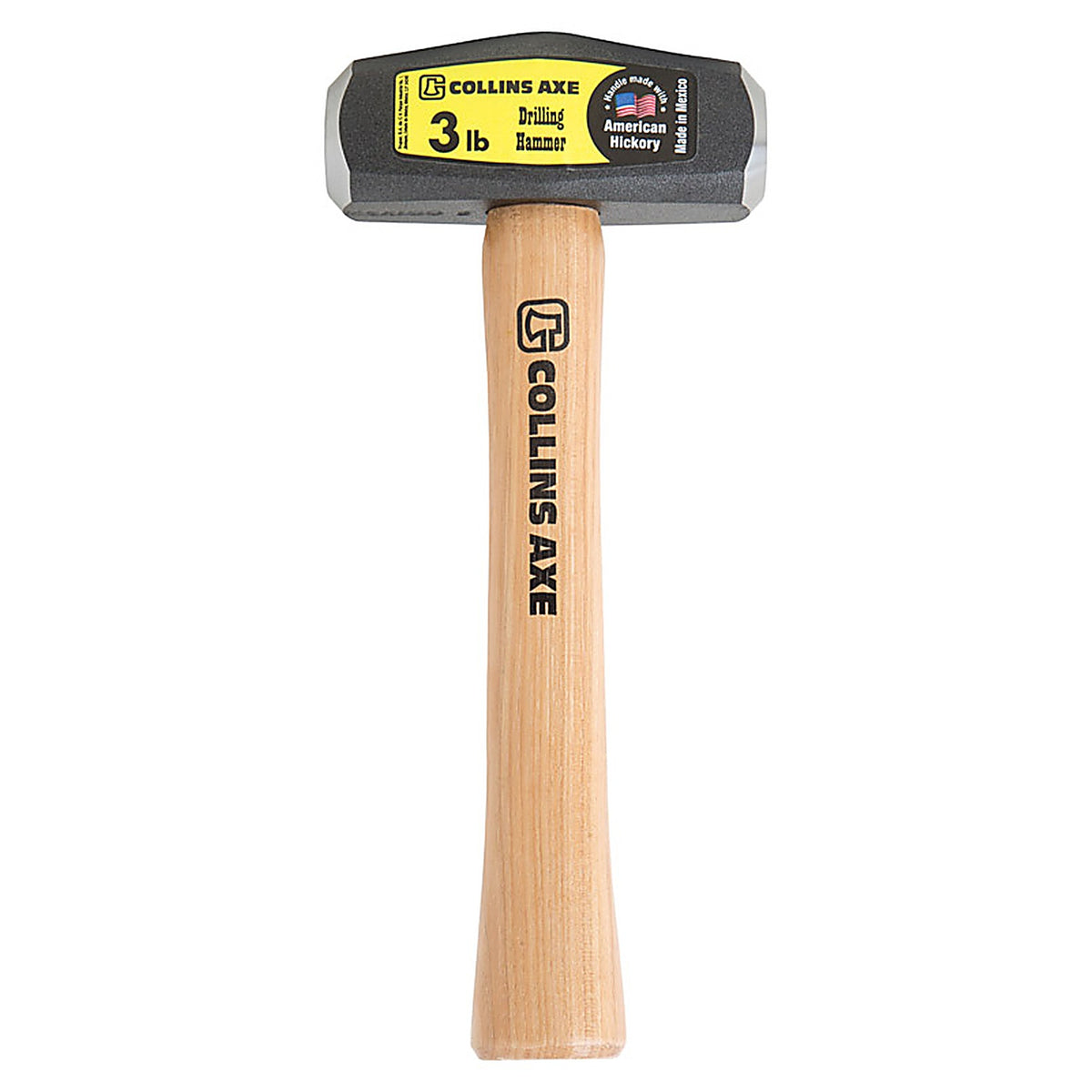 Collins - DHT-3H-C/32494 - 3 lb. Steel Drilling Hammer 10 in. Hickory Handle