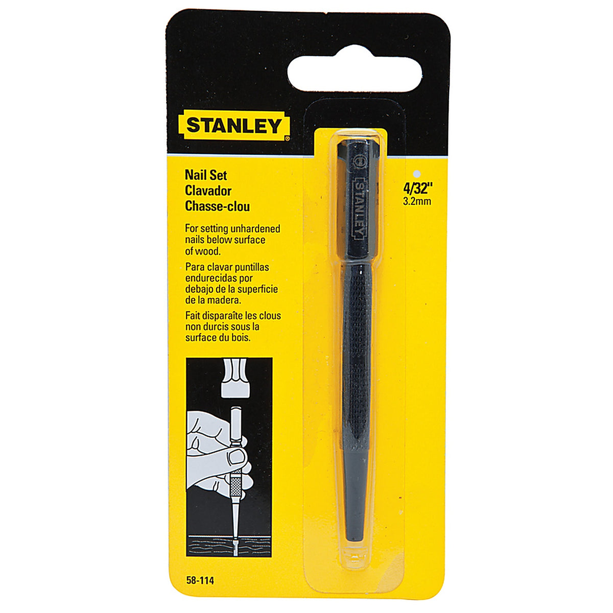 Stanley - 58-114 - 4/32 in. Nail Set
