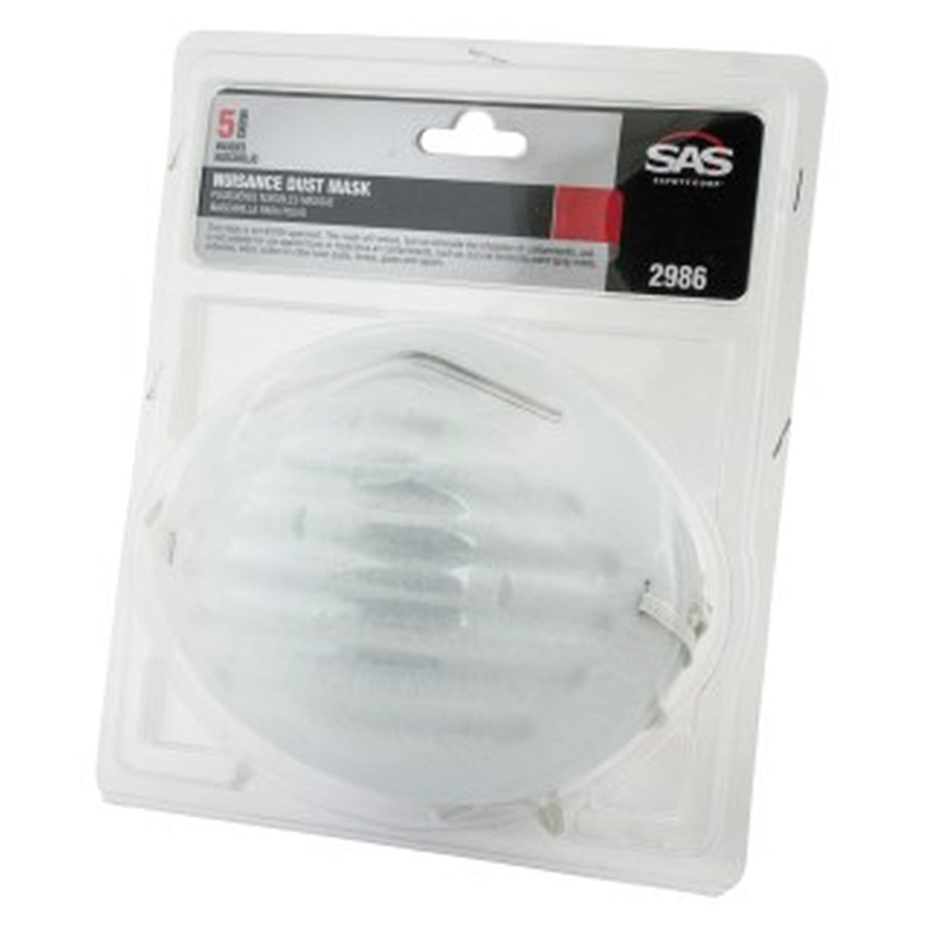 SAS - 2986 - Nuisance Dust Mask, 5/Pack