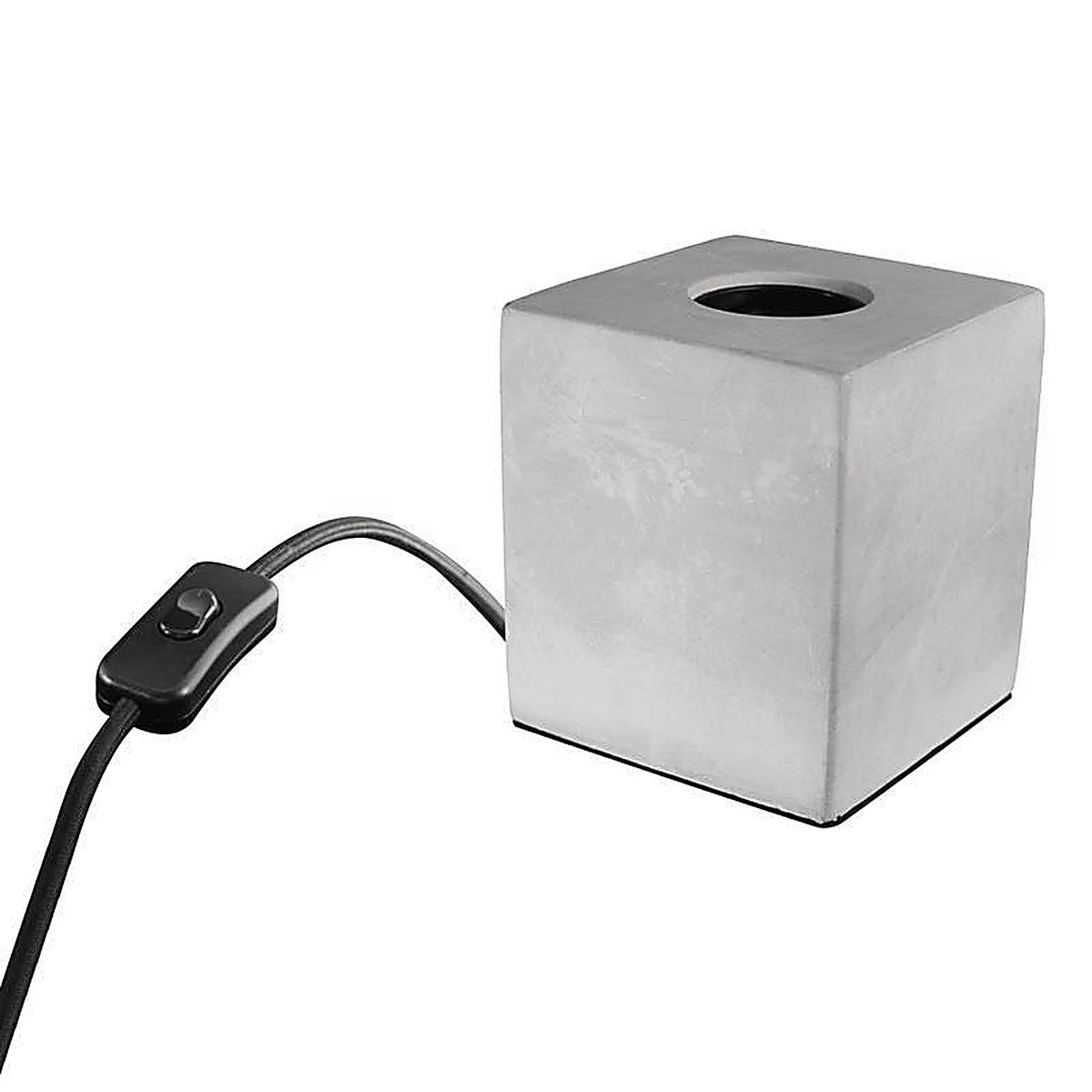 Feit Electric - CUBE1 - 4 in. Concrete Beige/White Cube Lamp Base