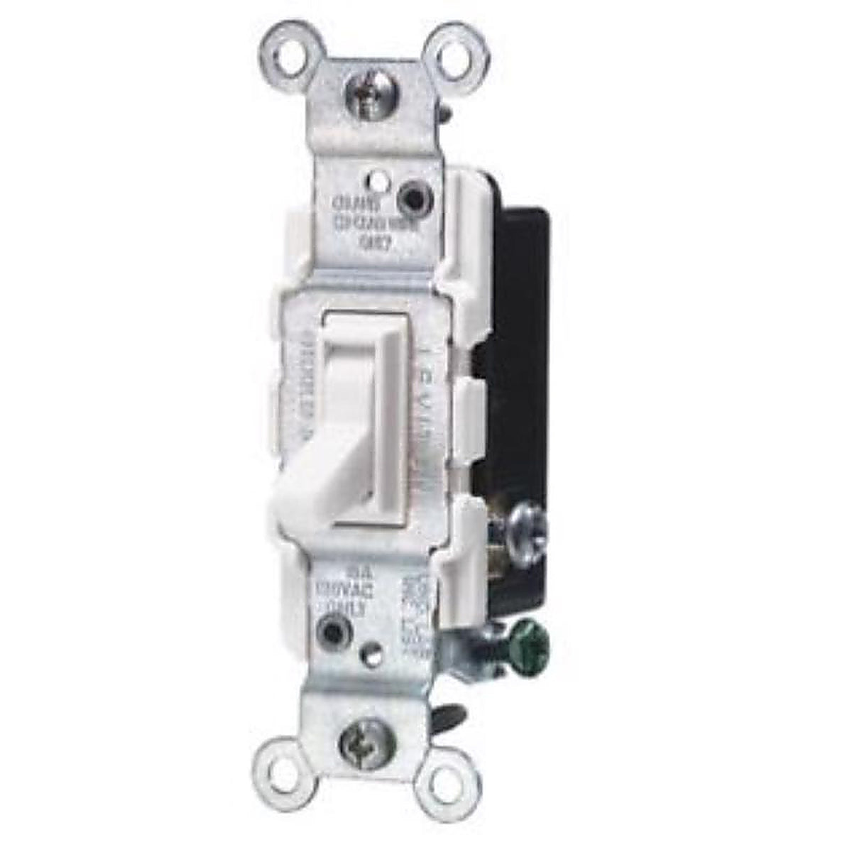Leviton - A1453-2AW - 15 amps Three Pole 3-Way Antimicrobial Treated Toggle Switch White 1 pk