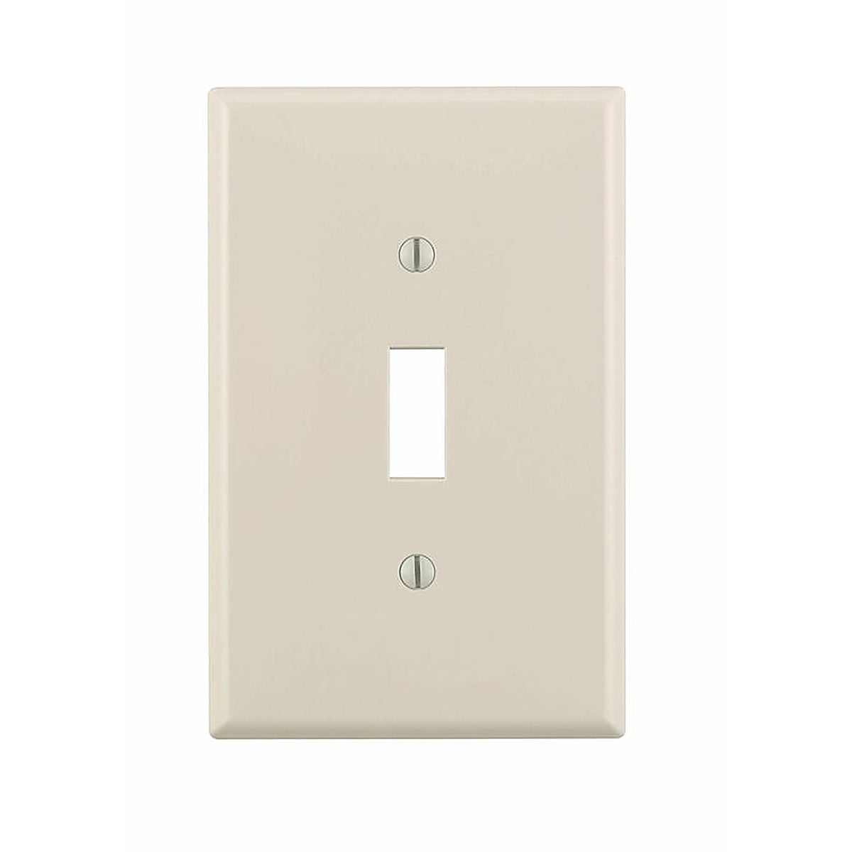 Leviton - PJ1-TM - Almond 1 gang Nylon Toggle Wall Plate 10 pk
