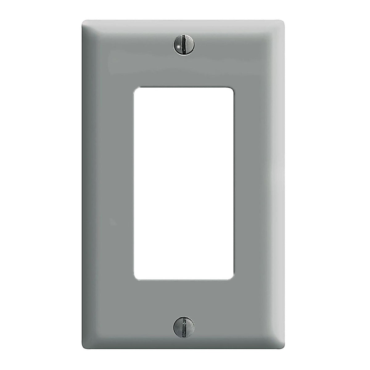 Leviton - 80401-GY - Decora Gray 1 gang Thermoset Plastic Decorator Wall Plate 1 pk