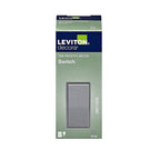 Leviton - 5601-GS - Decora 15 amps Single Pole Rocker AC Quiet Switch Gray - 1/Pack