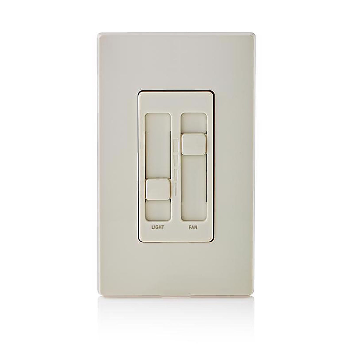 Leviton - 66DF-T - Decora SureSlide Light Almond Fan/LED Dimmer Slide Switch - 1/Pack