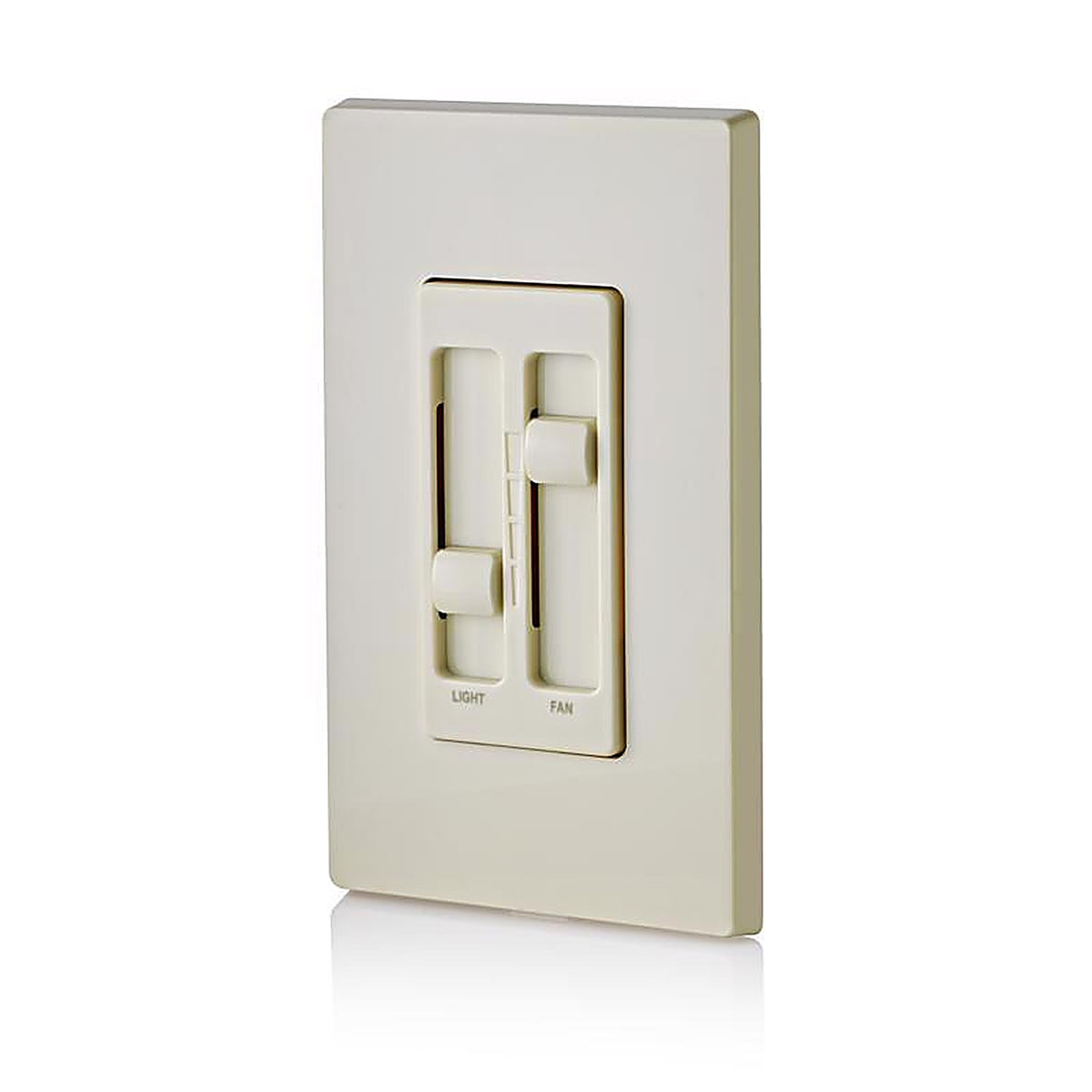 Leviton - 66DF-T - Decora SureSlide Light Almond Fan/LED Dimmer Slide Switch - 1/Pack