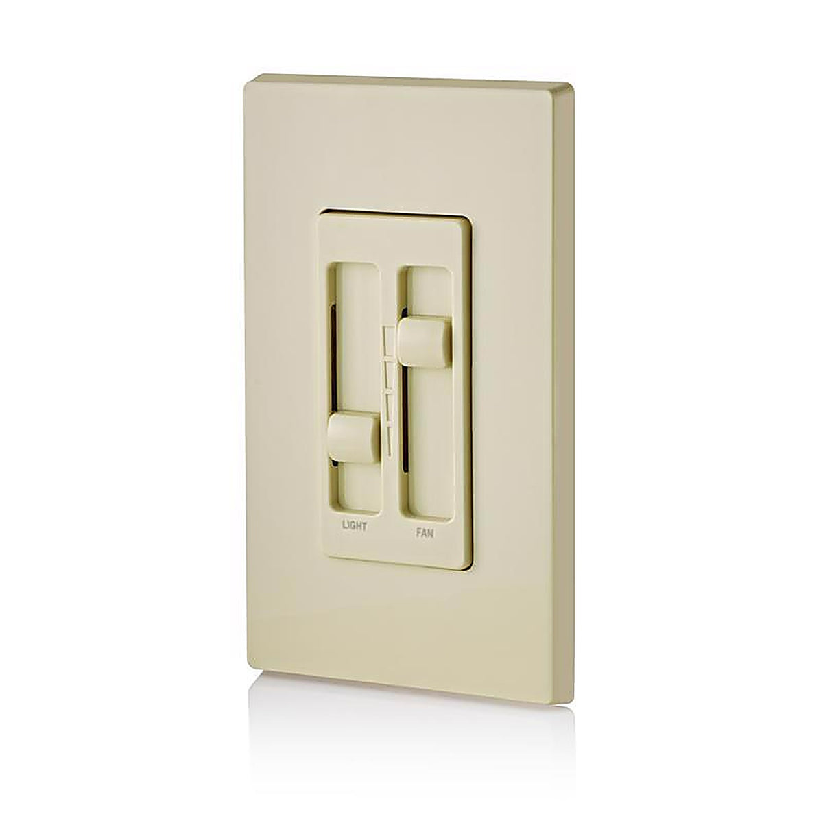 Leviton - 66DF-I - Decora SureSlide Ivory Fan/LED Dimmer Slide Switch - 1/Pack