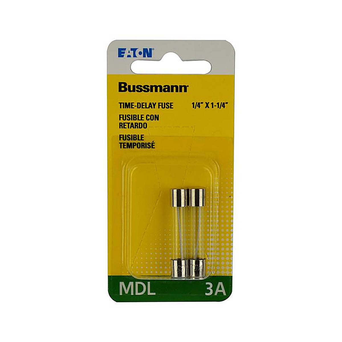 Bussmann - BP/MDL-3 - 3 amps Time Delay Glass Fuse - 2/Pack