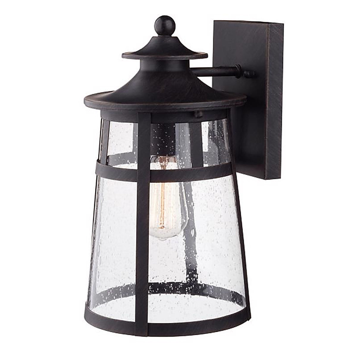 Globe Electric - 43574 - Vintage 1-Light Natural Bronze Ezekiel Wall Sconce