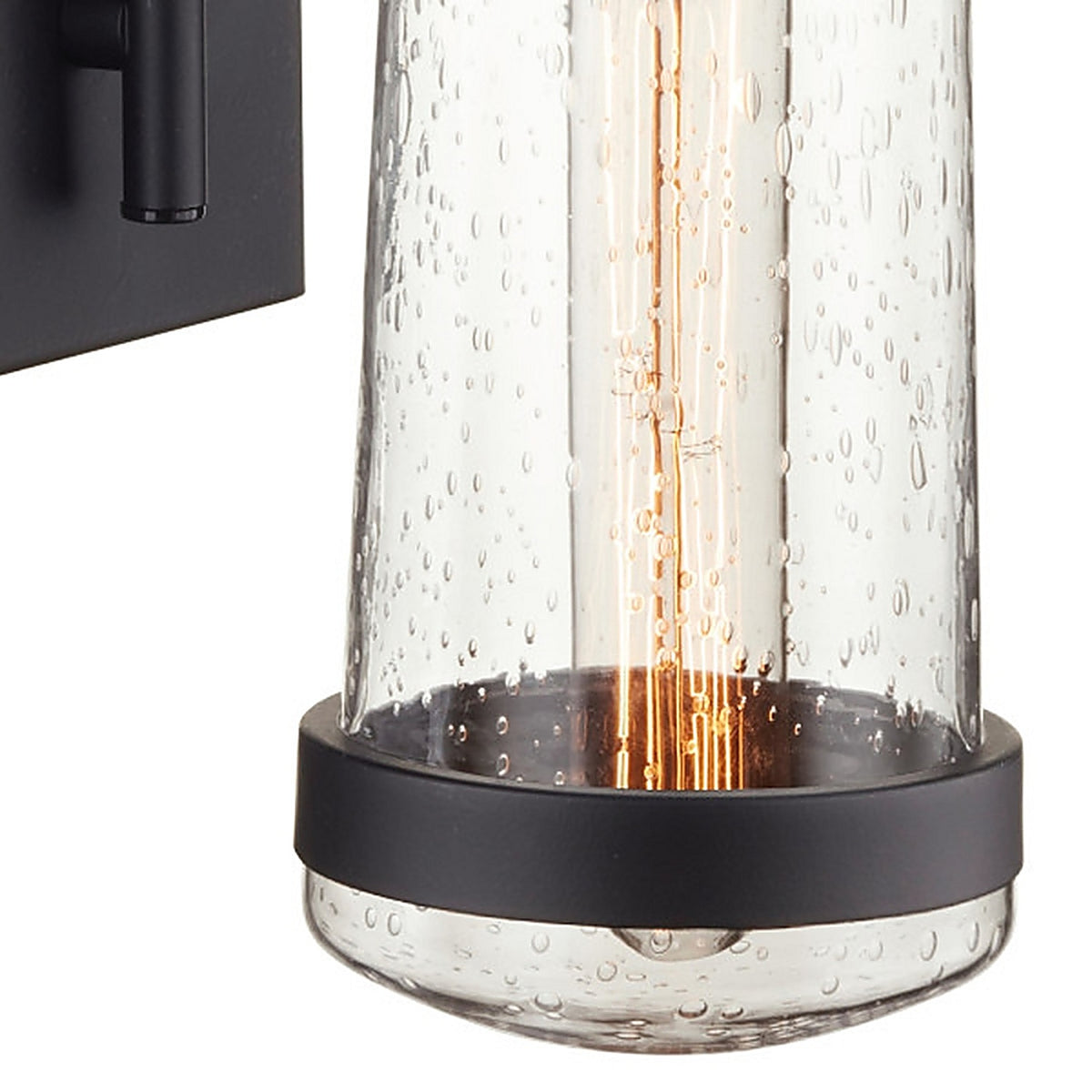 Globe Electric - 44315 - Vintage 1-Light Matte Black Bennett Wall Sconce