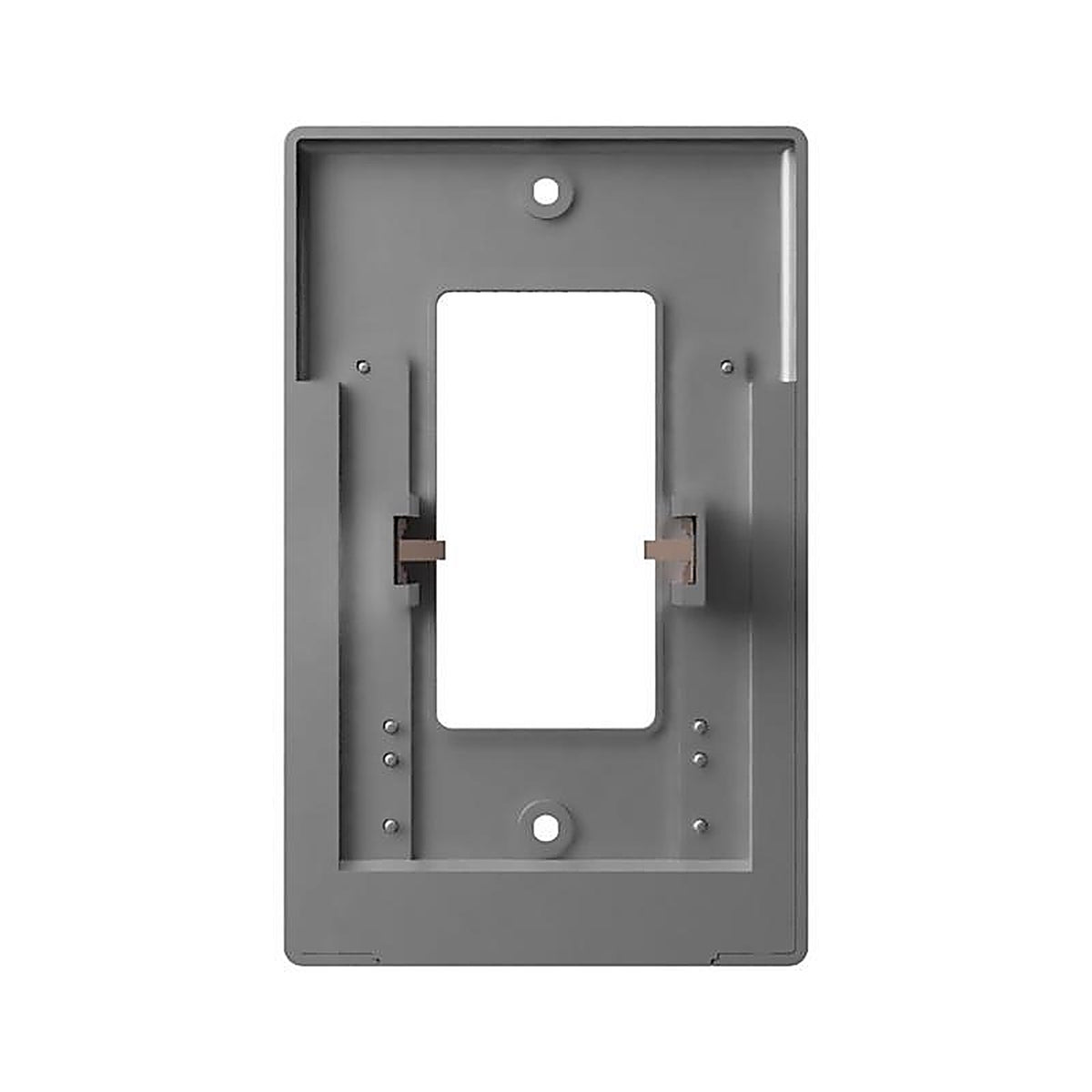 Westek - LCR-CDDO-N - LumiCover Satin Nickel Gray 1 gang Plastic Rocker Nightlight Wall Plate - 1/Pack