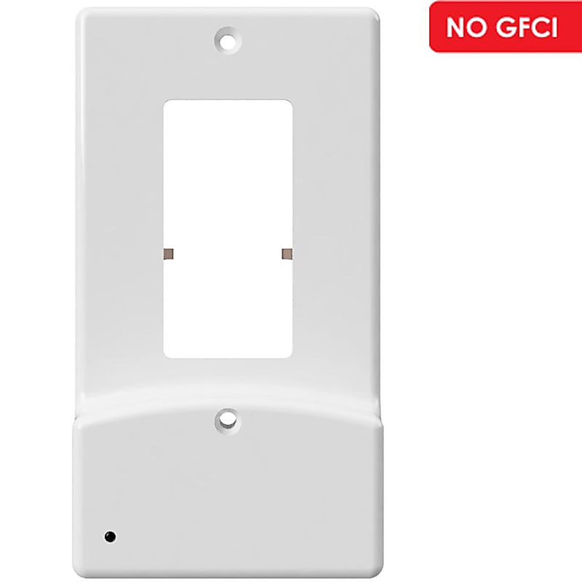Westek - LCR-UDDO-W - LumiCover White 1 gang Plastic Rocker USB Nightlight Wall Plate - 1/Pack