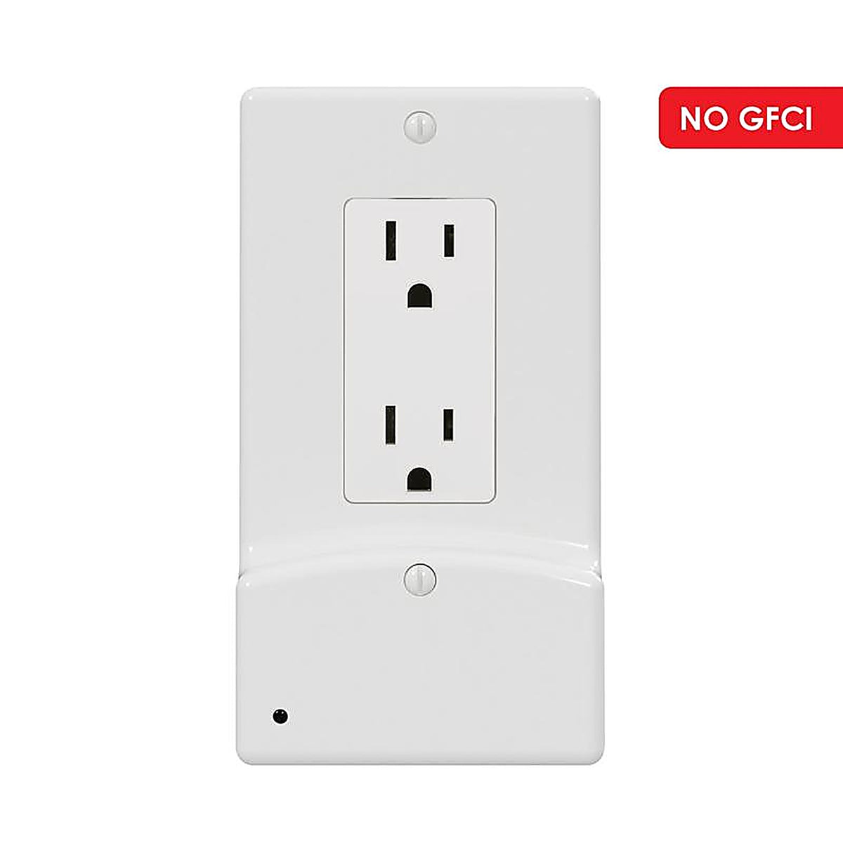 Westek - LCR-UDDO-W - LumiCover White 1 gang Plastic Rocker USB Nightlight Wall Plate - 1/Pack