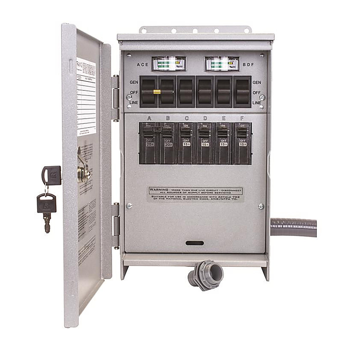 Reliance - R306A - Pro/Tran 2 30 amps 125/250 volt 6 space 6 circuits Generator Power Transfer Kit