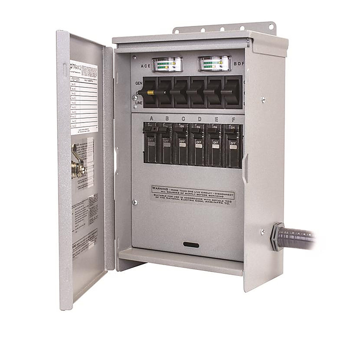 Reliance - R306A - Pro/Tran 2 30 amps 125/250 volt 6 space 6 circuits Generator Power Transfer Kit