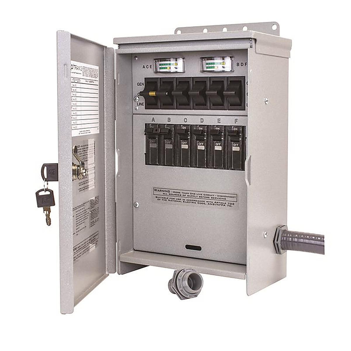 Reliance - R306A - Pro/Tran 2 30 amps 125/250 volt 6 space 6 circuits Generator Power Transfer Kit