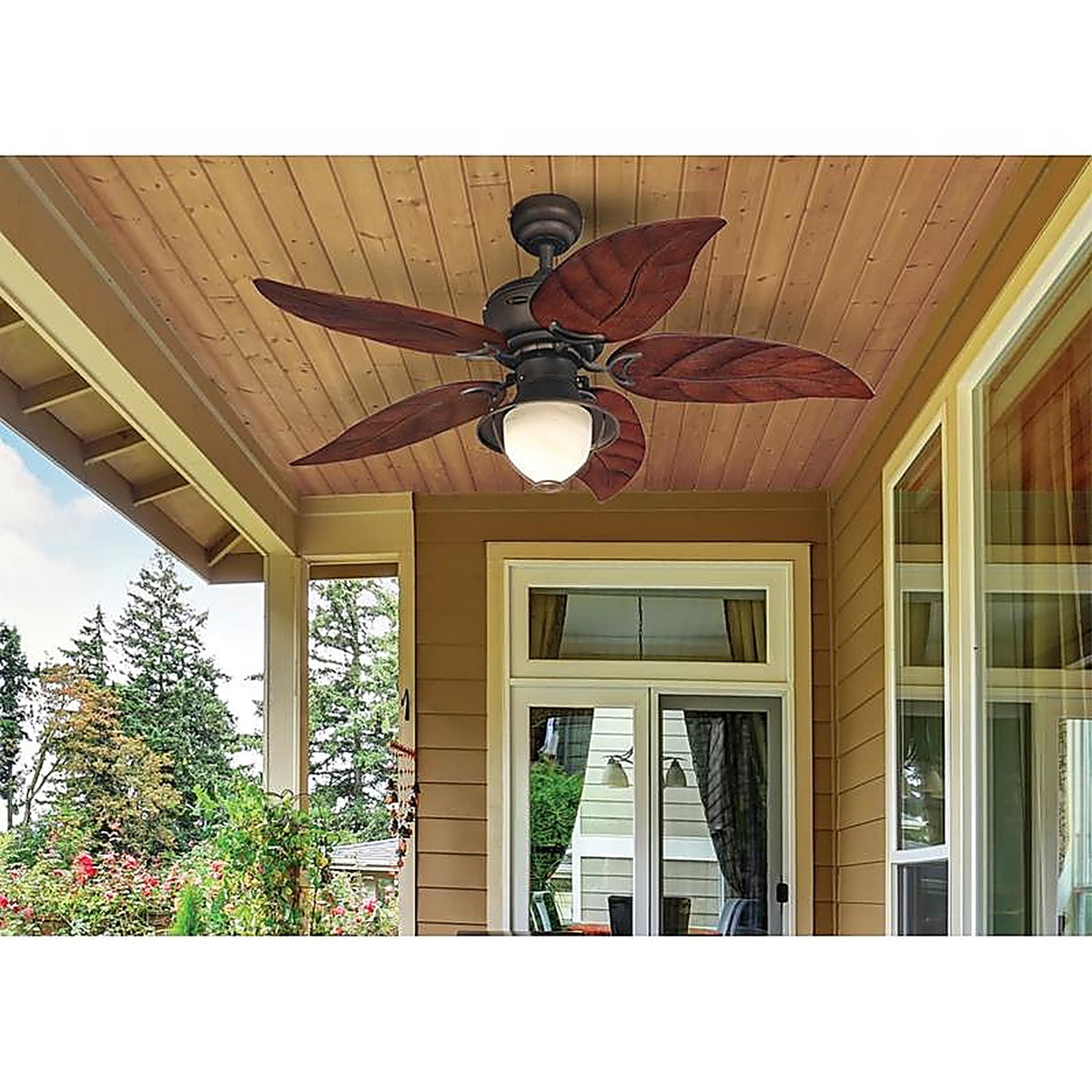 Westinghouse - 72362 - Oasis 48 in. Oil Rubbed Bronze Brown LED Indoor and Outdoor Ceiling Fan