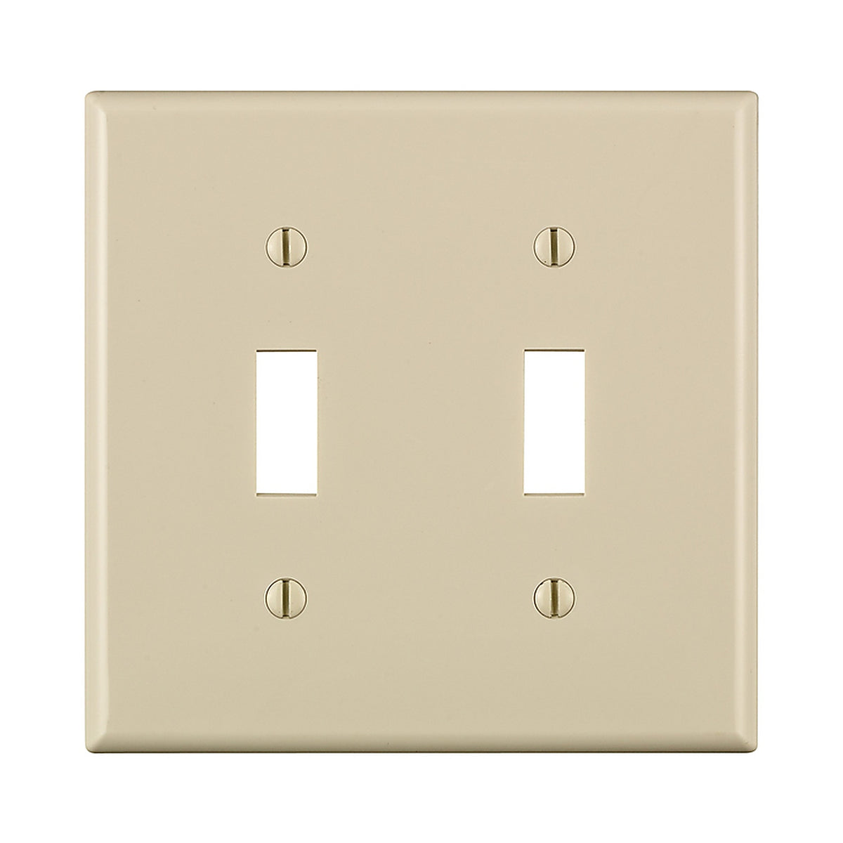 Leviton - 80709-00T - Light Almond 2 gang Nylon Toggle Wall Plate 1 pk