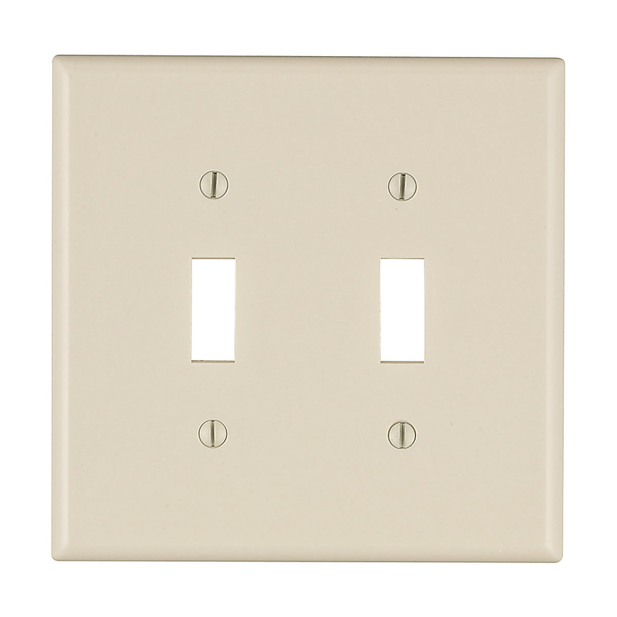Leviton - 80509-00T - Light Almond 2 gang Thermoset Plastic Toggle Wall Plate 1 pk