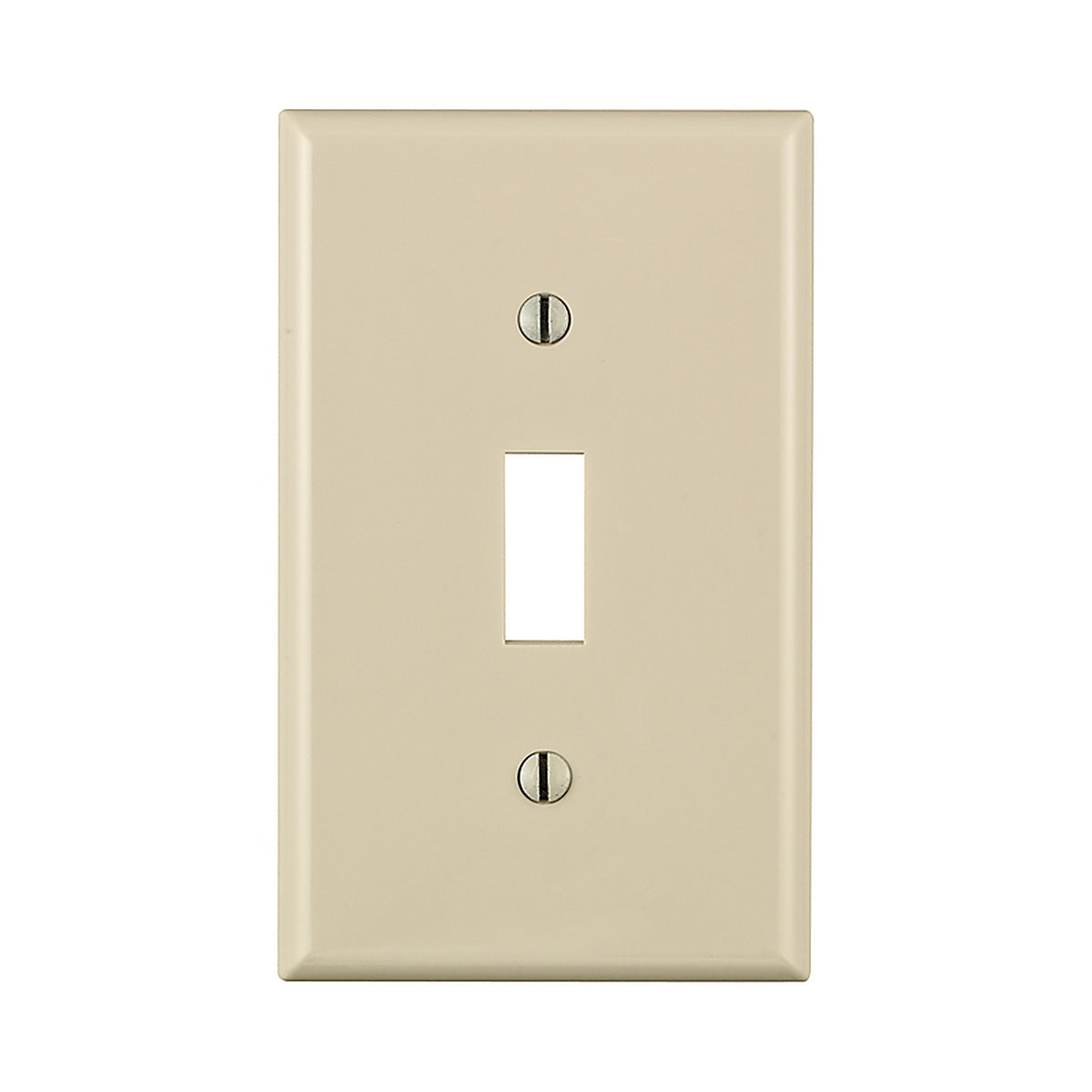 Leviton - 80701-00T - Light Almond 1 gang Nylon Toggle Wall Plate 1 pk