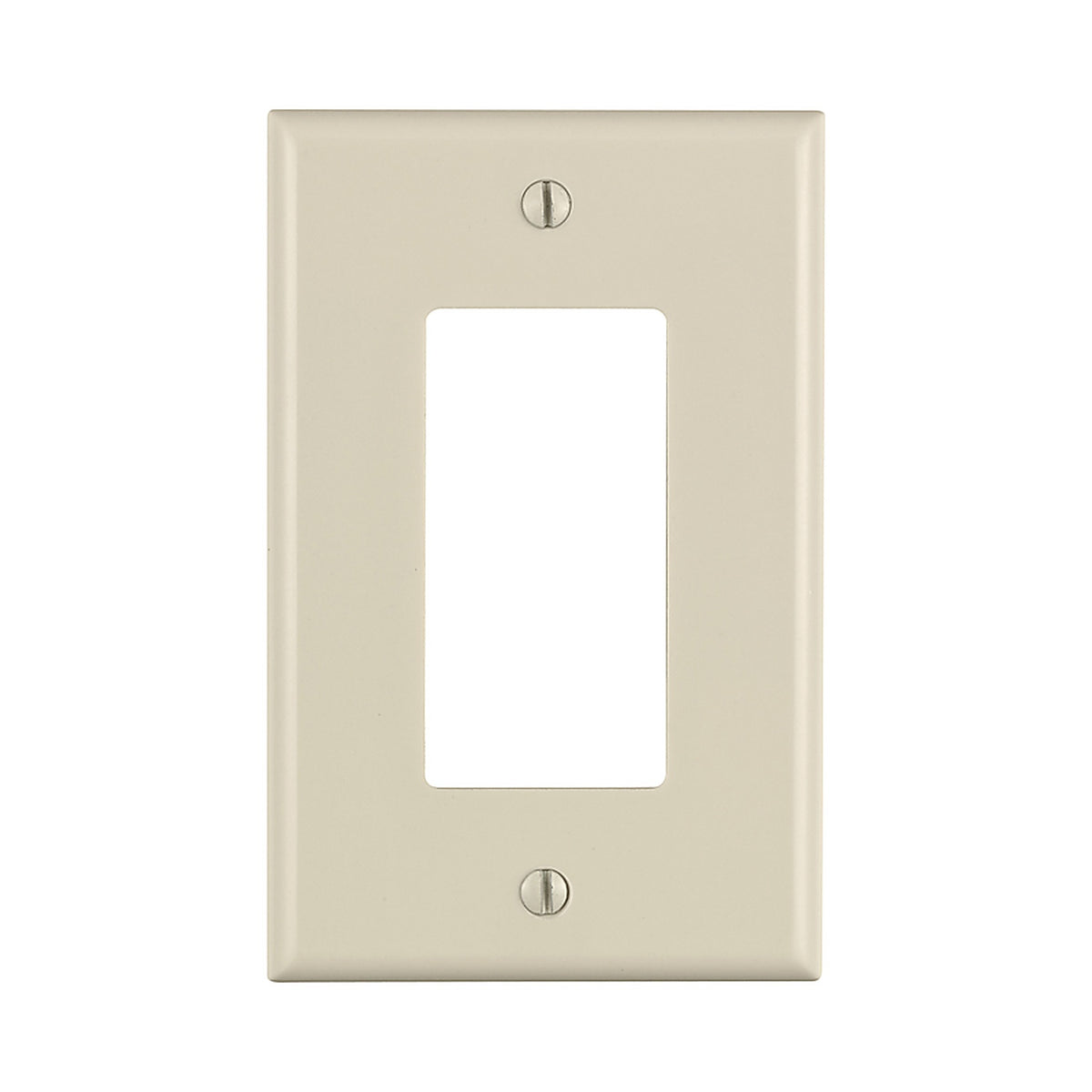 Leviton - 80601-00T - Light Almond 1 gang Thermoset Plastic Decorator Wall Plate 1 pk