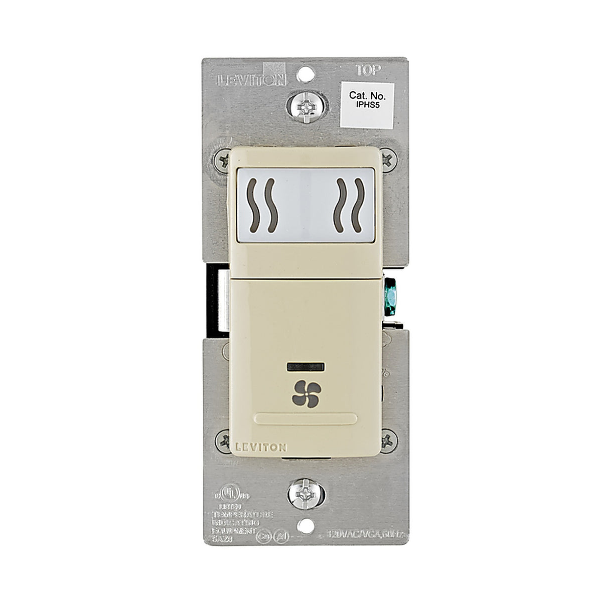 Leviton - 001-DHS05-1LI - 3 amps Single Pole Fan Control Fan Control Switch Ivory 1 pk