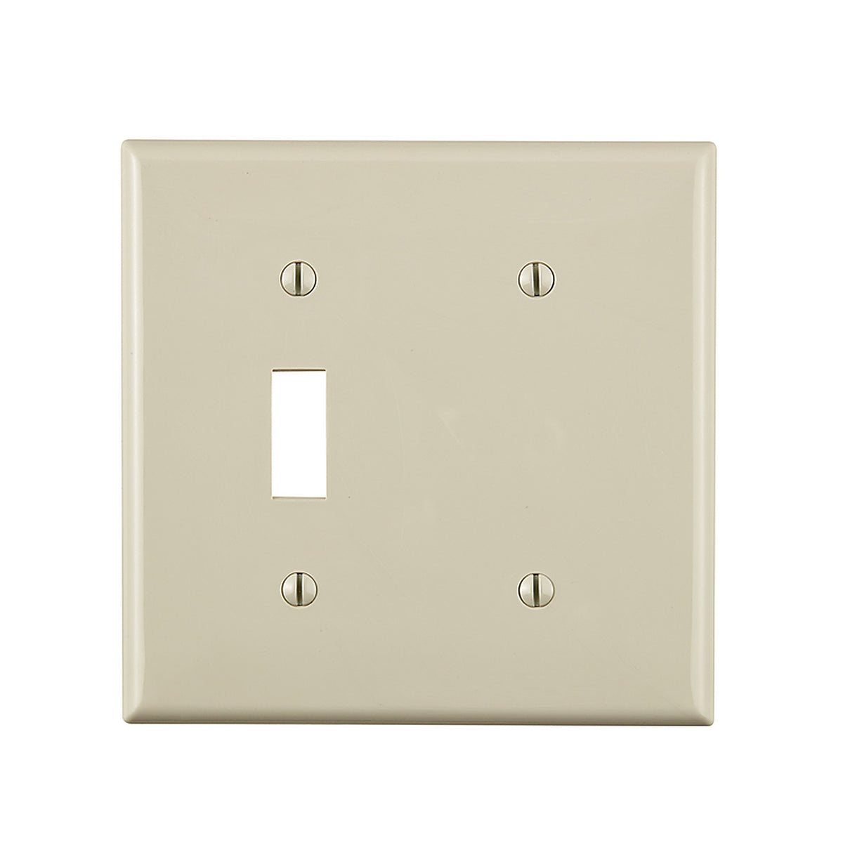 Leviton - 80706-00T - Light Almond 2 gang Thermoplastic Nylon Blank Wall Plate 1 pk