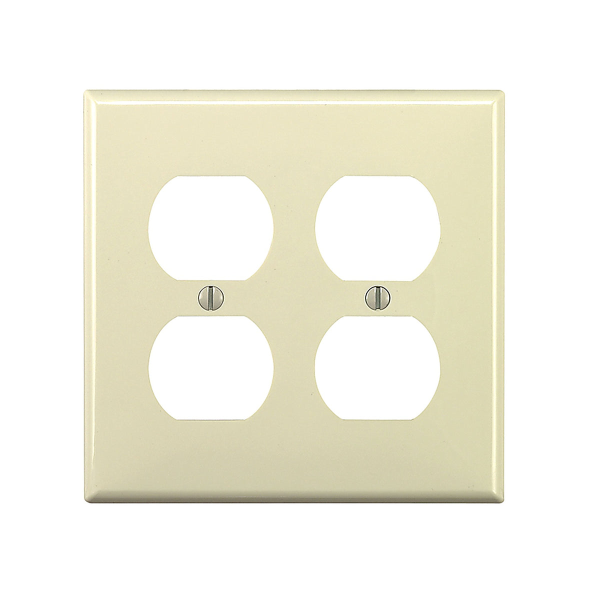 Leviton - 80716-00T - Light Almond 2 gang Nylon Duplex Wall Plate 1 pk