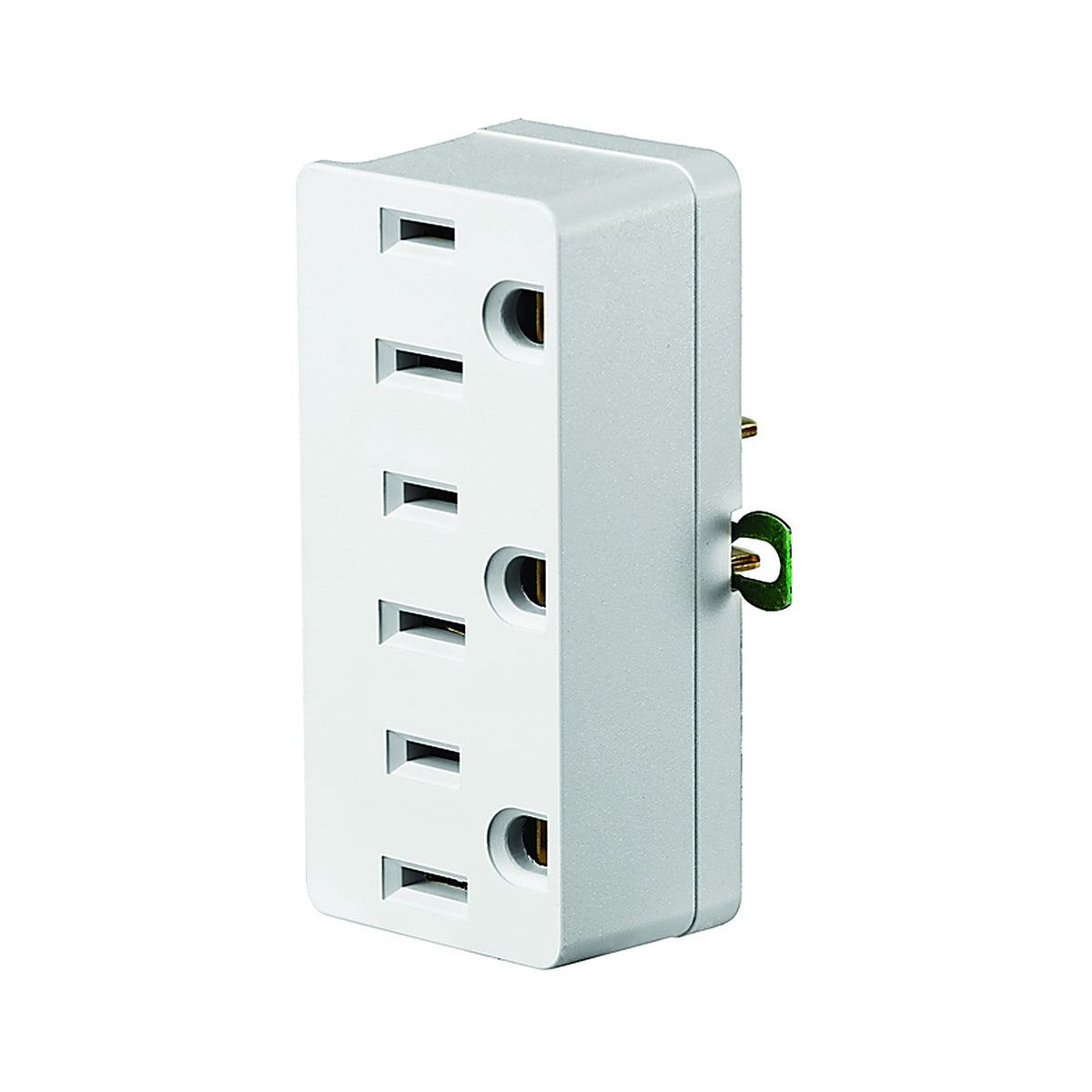 Leviton - C22-00698-00W - Polarized 3 outlets Outlet Adapter 1 pk