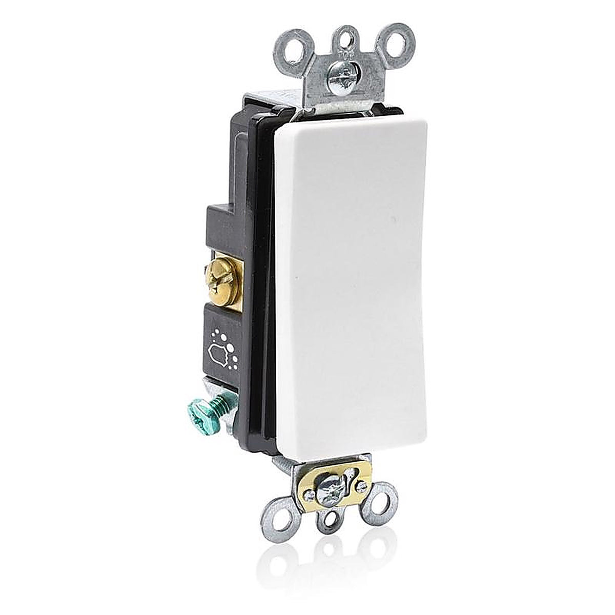 Leviton - A5621-02W - Decora Plus 20 amps Antimicrobial Treated Rocker AC Quiet Switch White - 1/Pack