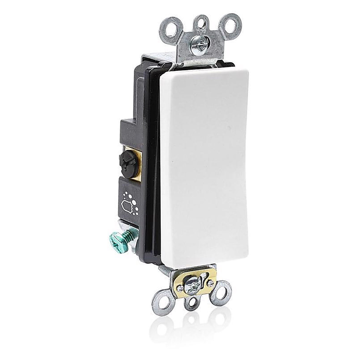 Leviton - A5623-02W - Decora Plus 20 amps 3-Way Antimicrobial Treated Rocker AC Quiet Switch White - 1/Pack